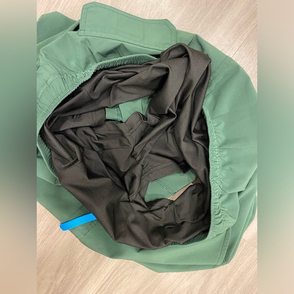 Bamboo Ave Shorts Mens XL Green Boundless Lined Performance Workout Hybrid - Picture 6 of 7